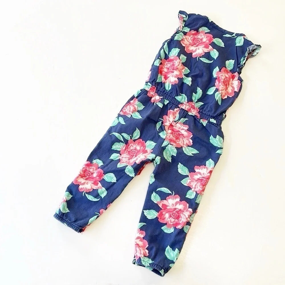 Carter's floral print baby girls jumpsuit